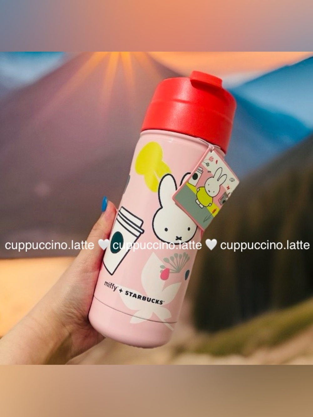 ✨NWT✨Starbucks x Miffy 2026 Limited Edition Pink Bunny Graphic SS Bottle Tumbler